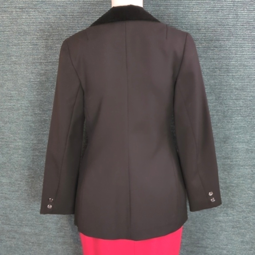 Vintage Three Flaggs Fitted Jacket With Velvet Collar - Picture 7 of 11